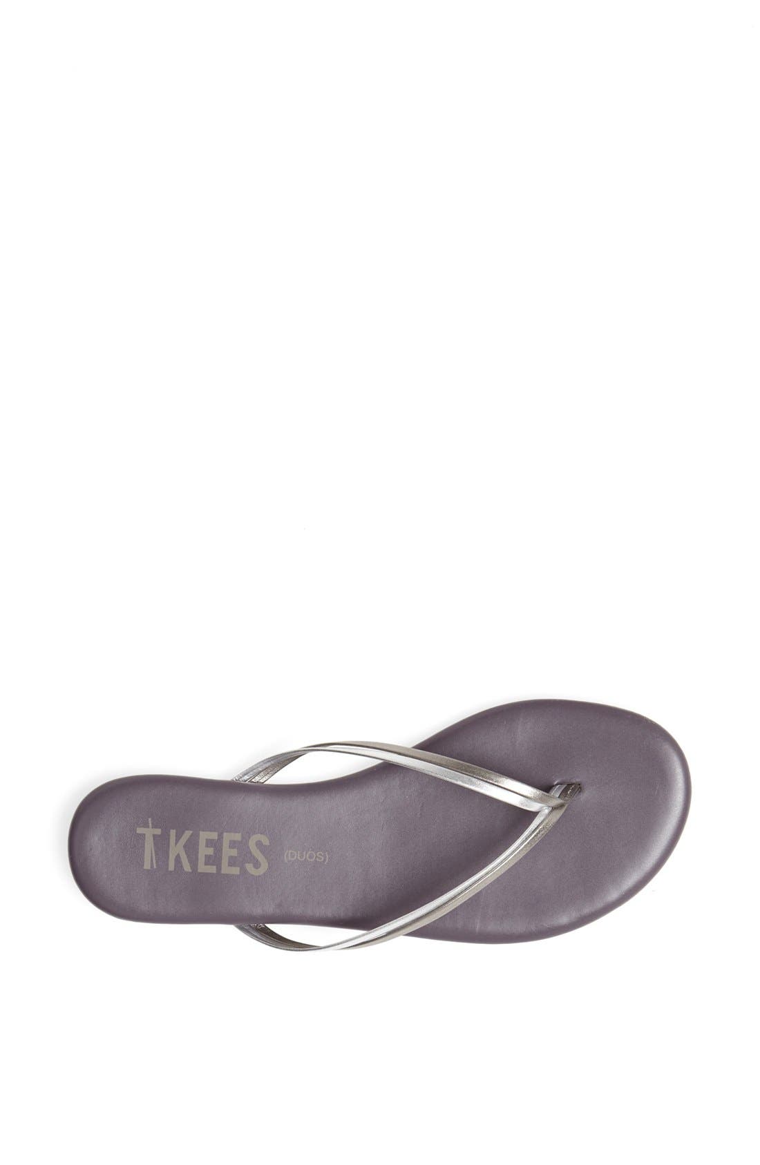 'Duos' Flip Flop, Alternate, color, SILVER SHOWERS