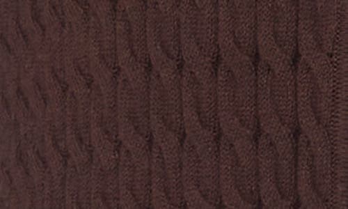 Halogenr Halogen(r) Cable Stitch Cotton Cardigan In Brown