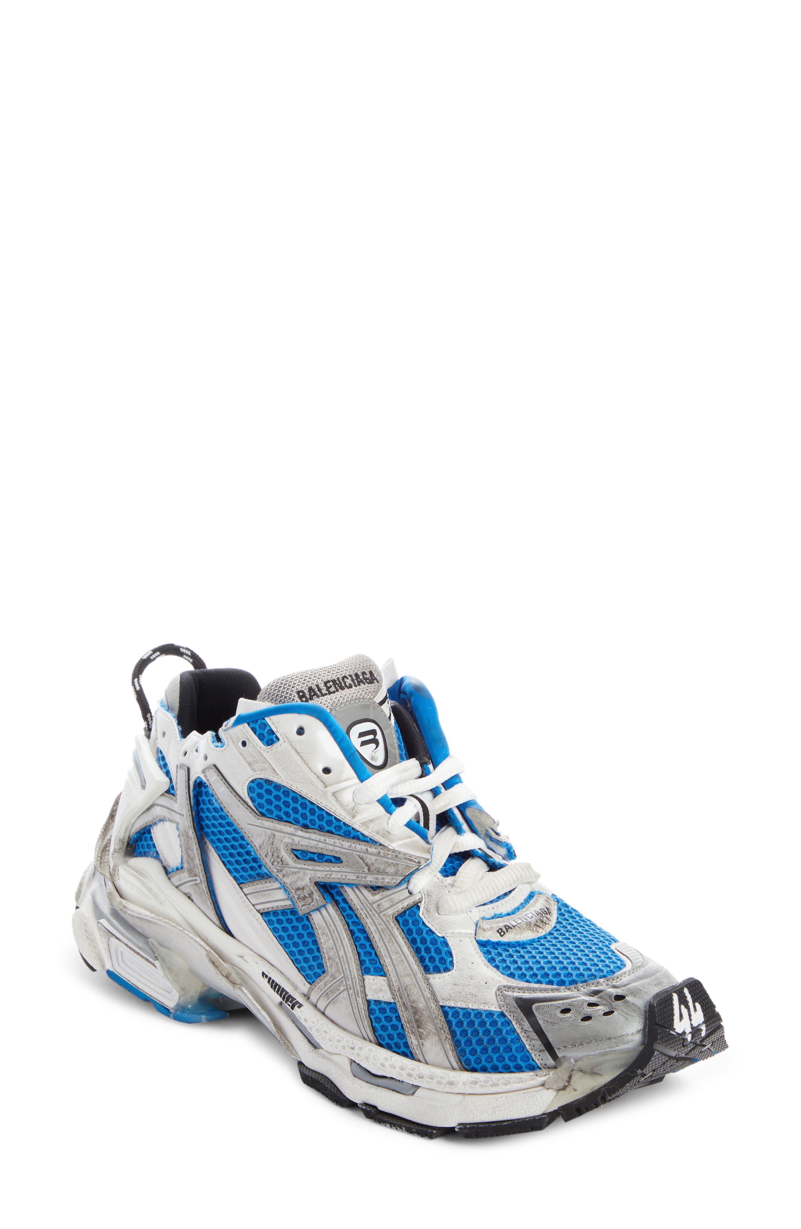 Balenciaga Track Distressed Sneaker, Main, color, 