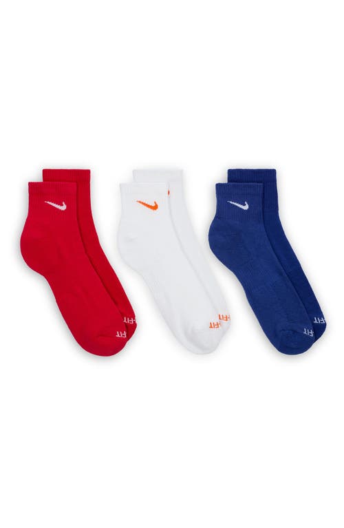 Nike Dri-fit Everyday Plus 3-pack Cushioned Training Ankle Socks