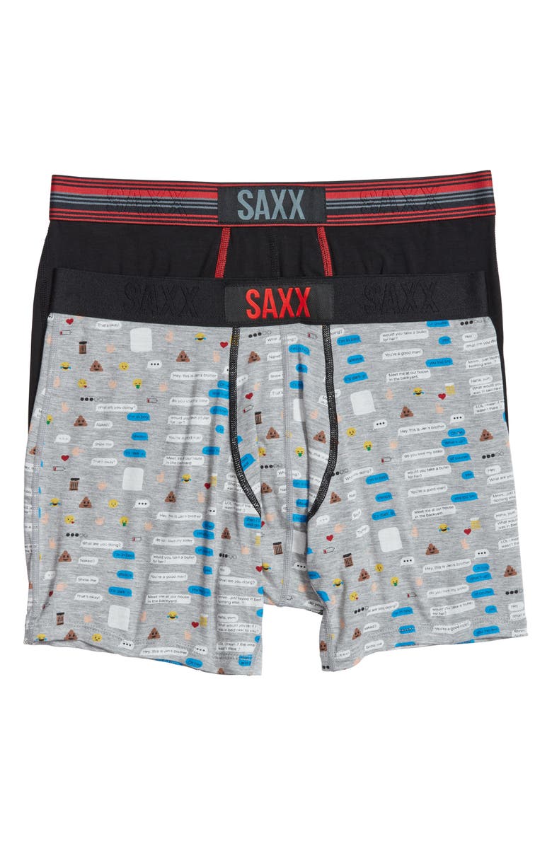 SAXX 2-Pack Vibe Stretch Boxer Briefs, Main, color, 