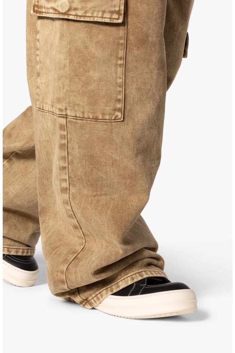 Void Baggy Denim Cargo Pants, Alternate, color, BROWN