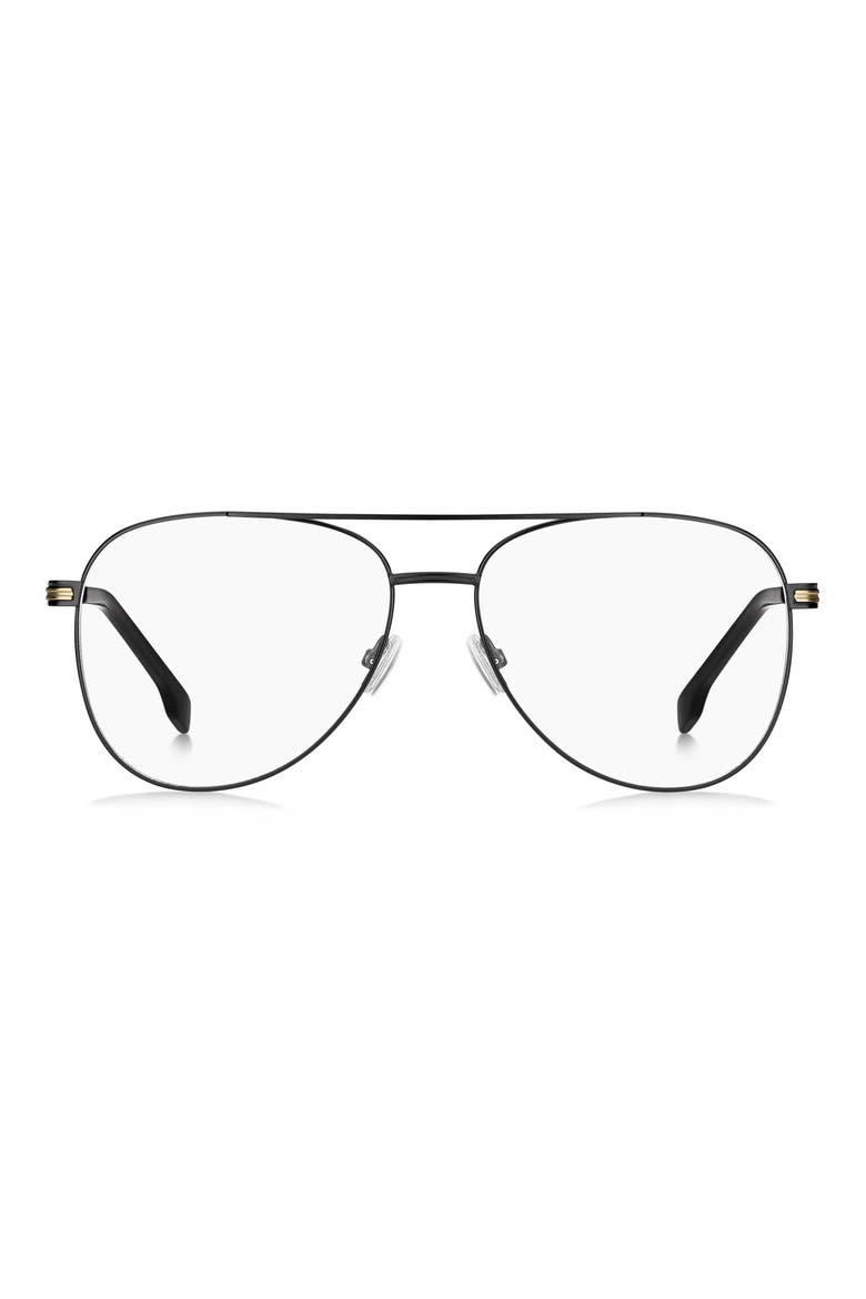 57mm Pilot Optical Glasses, Main, color, MATTE BLACK