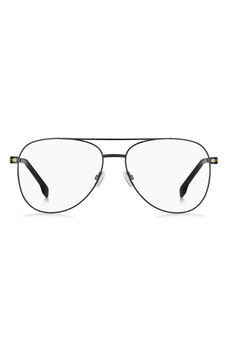 HUGO 57mm Pilot Optical Glasses, Main, color, 