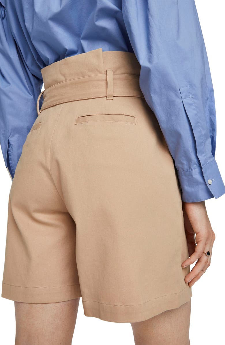 Scotch & Soda Belted Paperbag Waist Shorts, Alternate, color, 