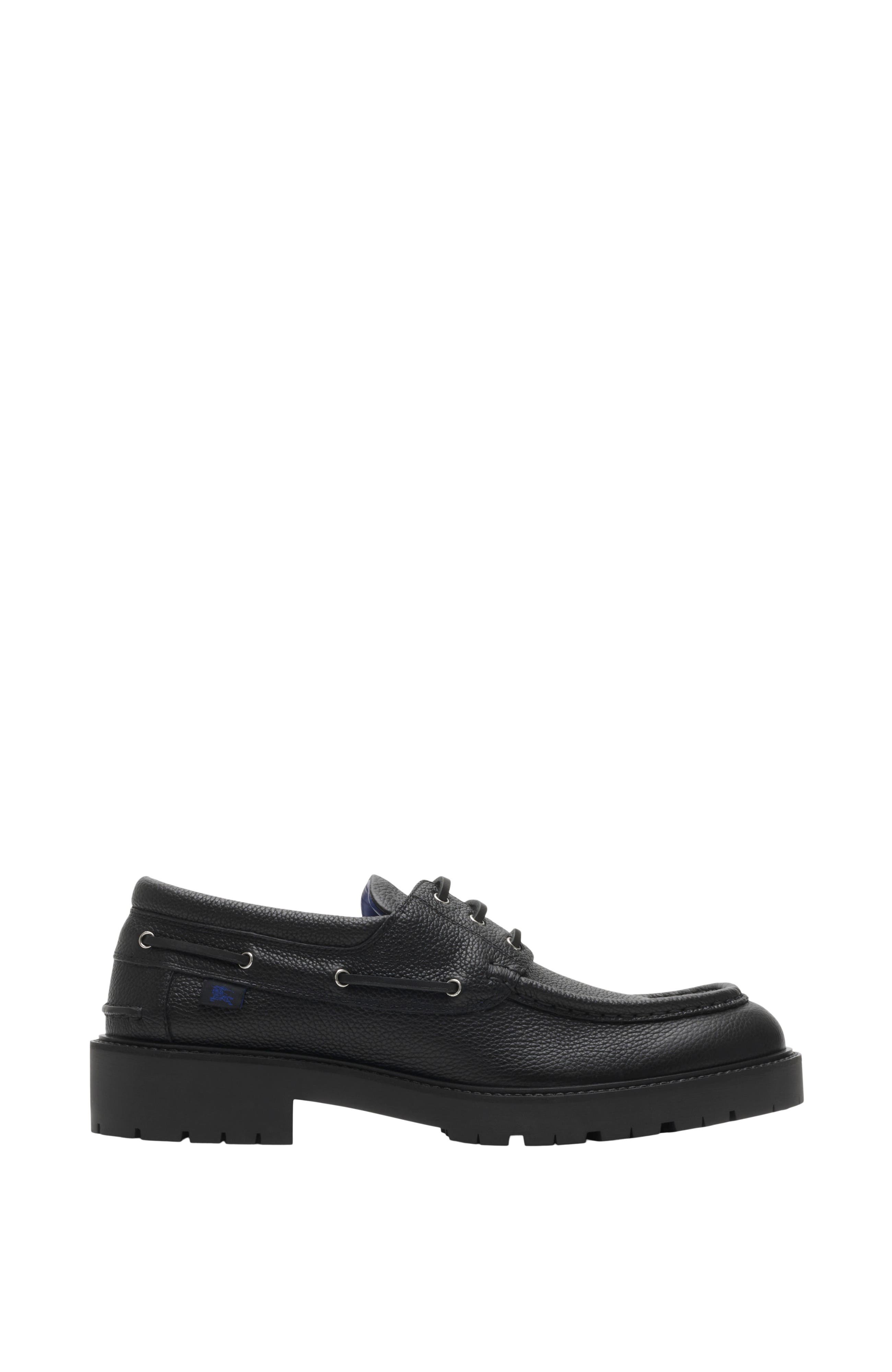 Burberry Leather Raft Boat Shoes, Main, color, 