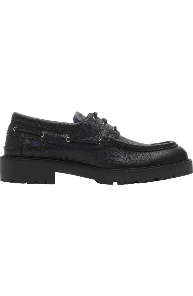 Burberry Leather Raft Boat Shoes, Main, color,