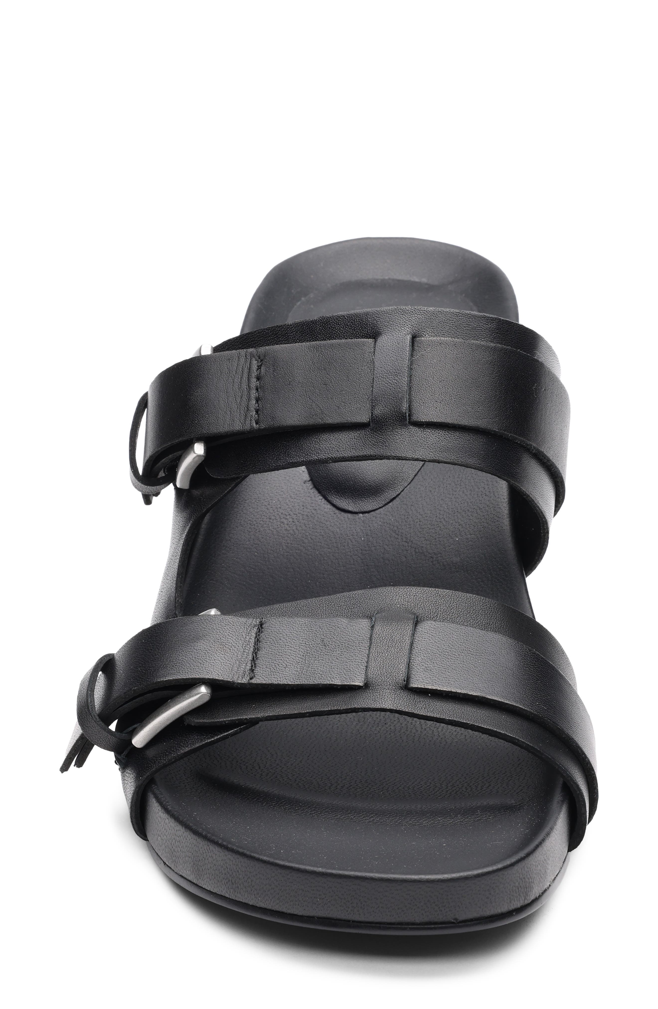 Ash Jakarta Genuine Calf Hair Slide Sandal, Alternate, color, Black