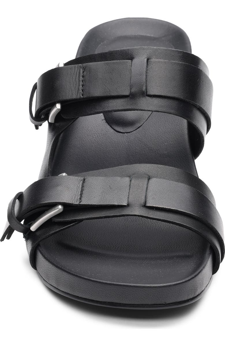 Ash Jakarta Genuine Calf Hair Slide Sandal, Alternate, color, Black