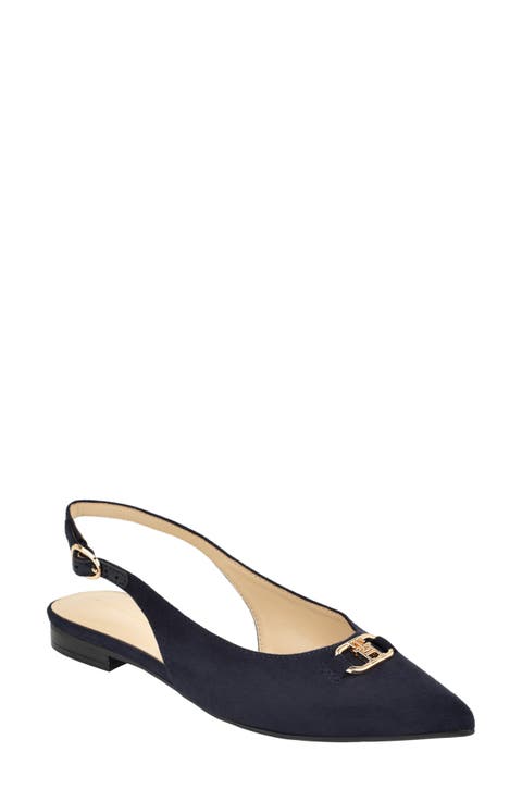 Vesly Pointed Toe Slingback Flat