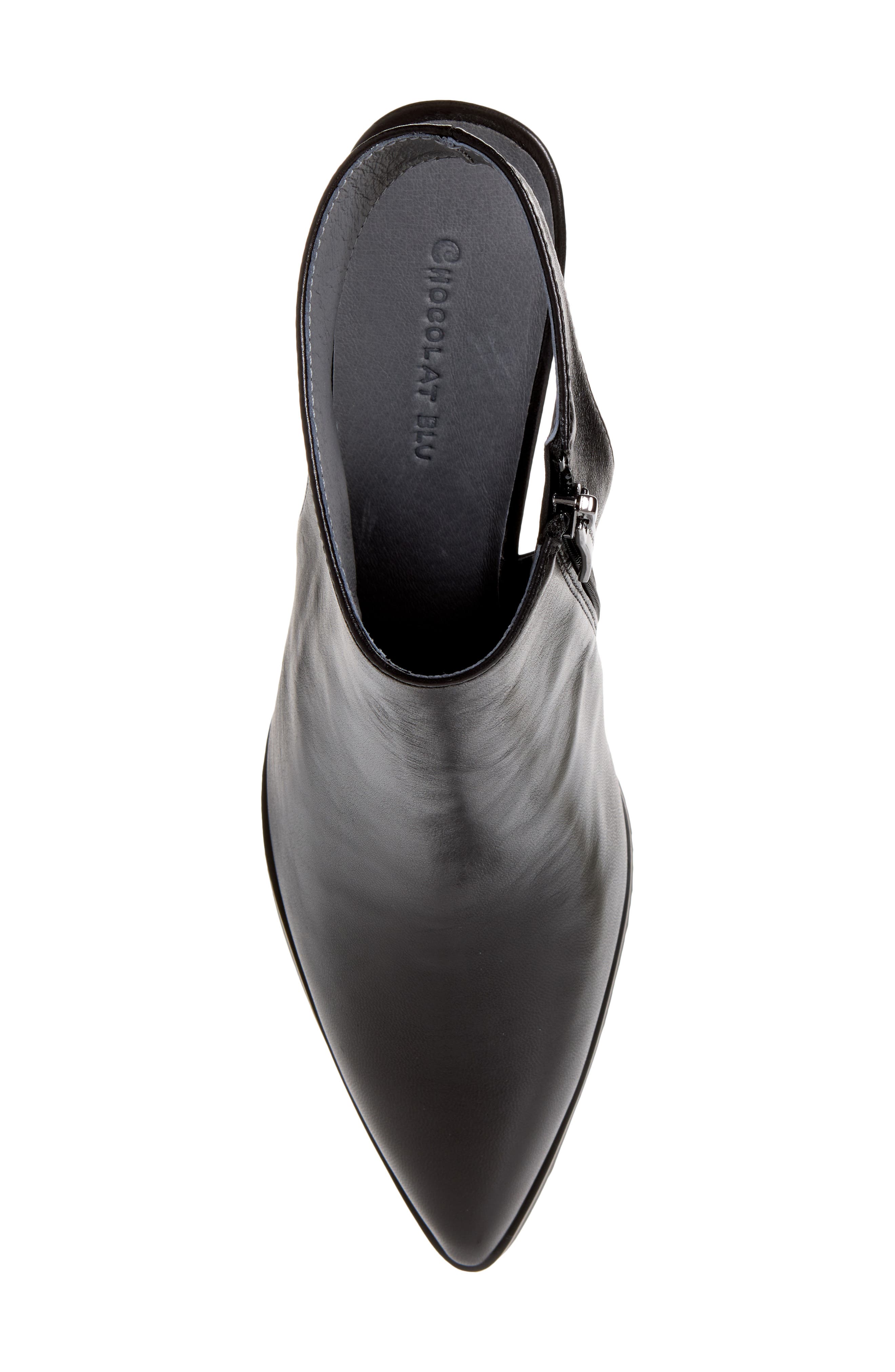 Ellison Pointed Toe Bootie, Alternate, color, BLACK LEATHER