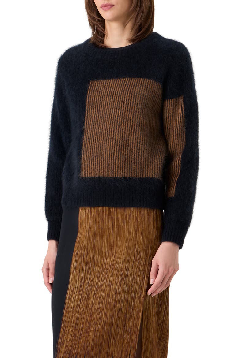 Oro Cloud Cashmere Sweater, Alternate, color, BLACK-VICUNA
