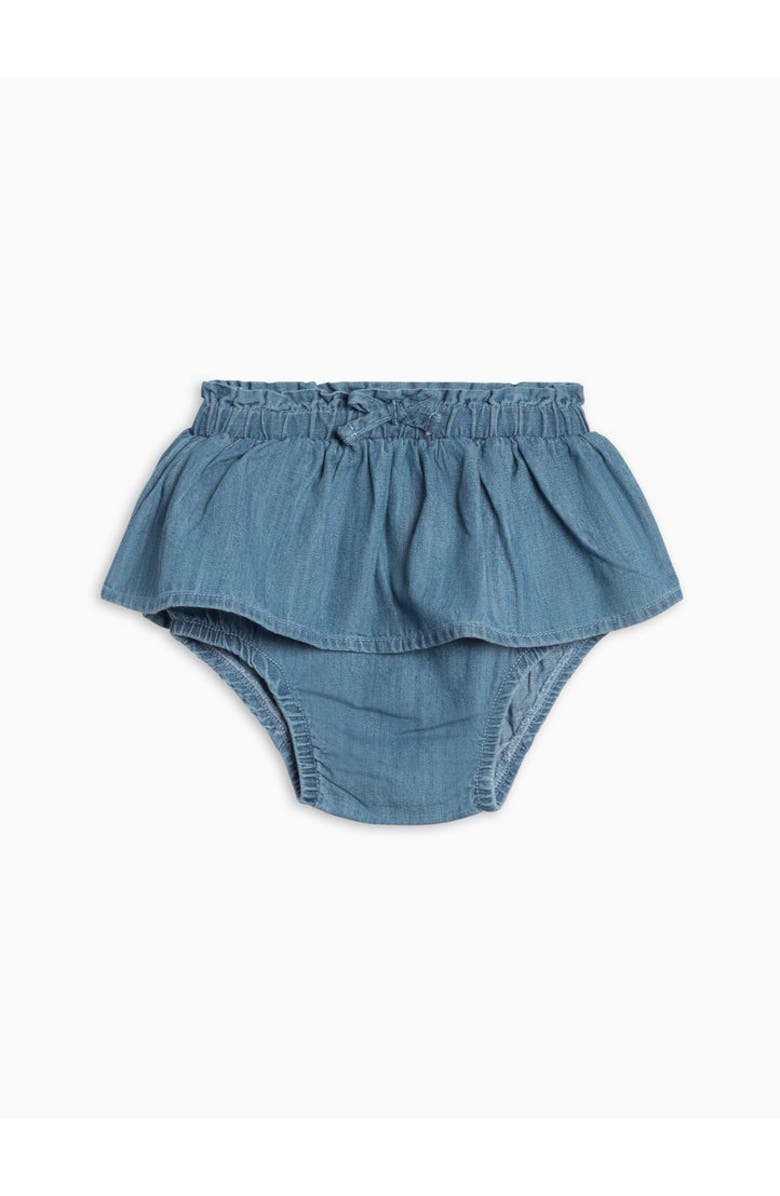 KENDI by Colored Organics Organic Iona Chambray Skirted Bloomer, Alternate, color, Chambray