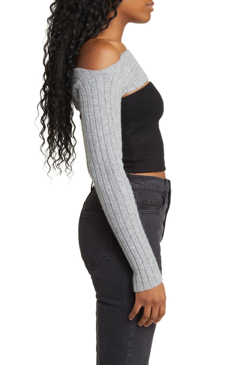 BDG Urban Outfitters Cozy Rib Shrug, Alternate, color,