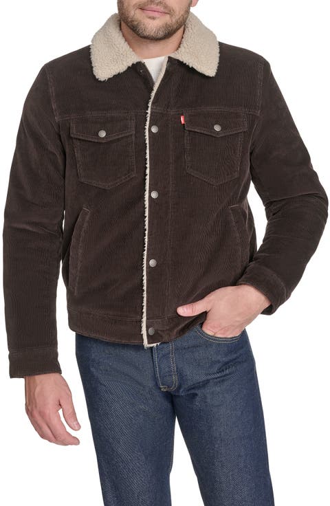 Corduroy & Faux Shearling Depot Jacket