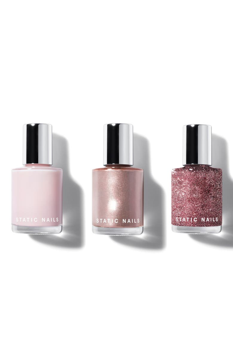 Static Nails Major Glow Liquid Glass Nail Lacquer Set, Main, color, 