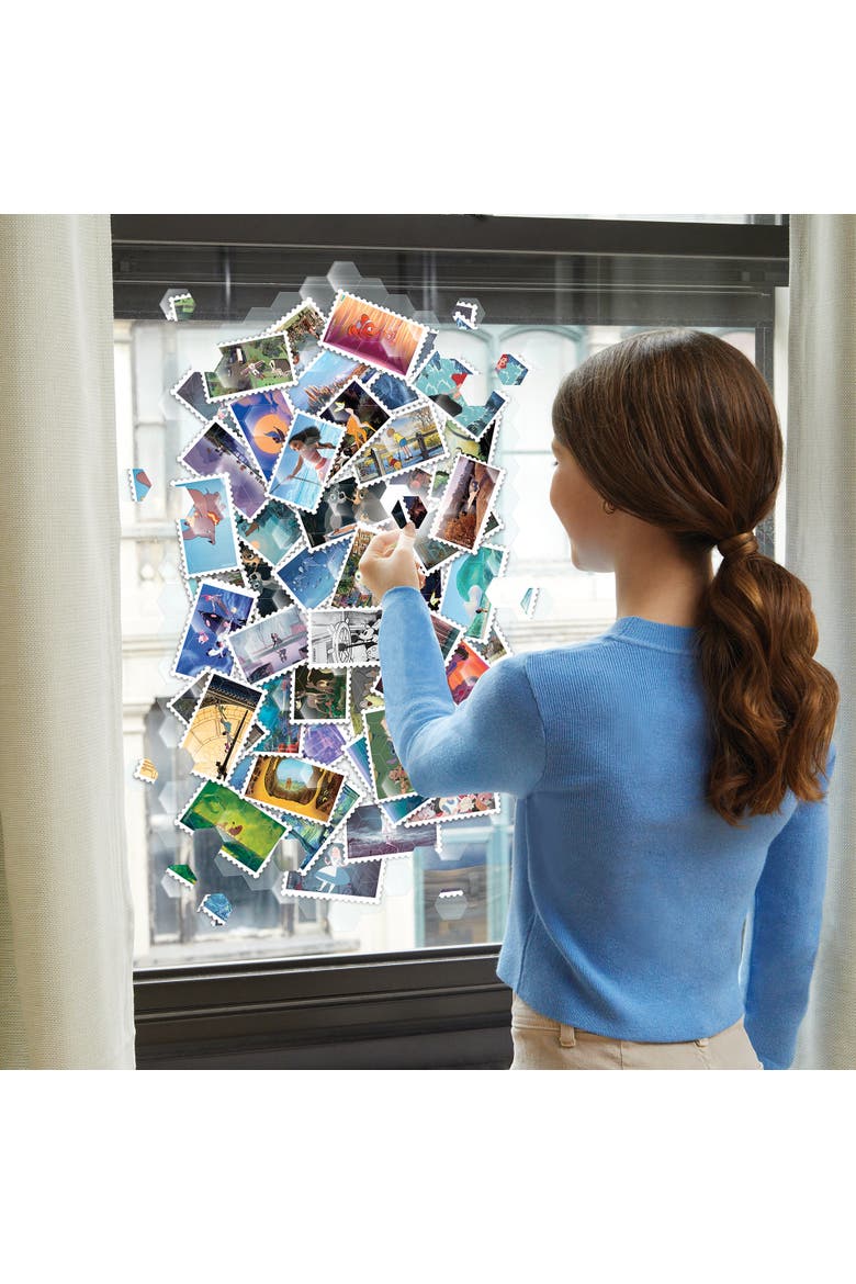 100 Piece Window Art Mosaic Clings, Alternate, color, Multicolored