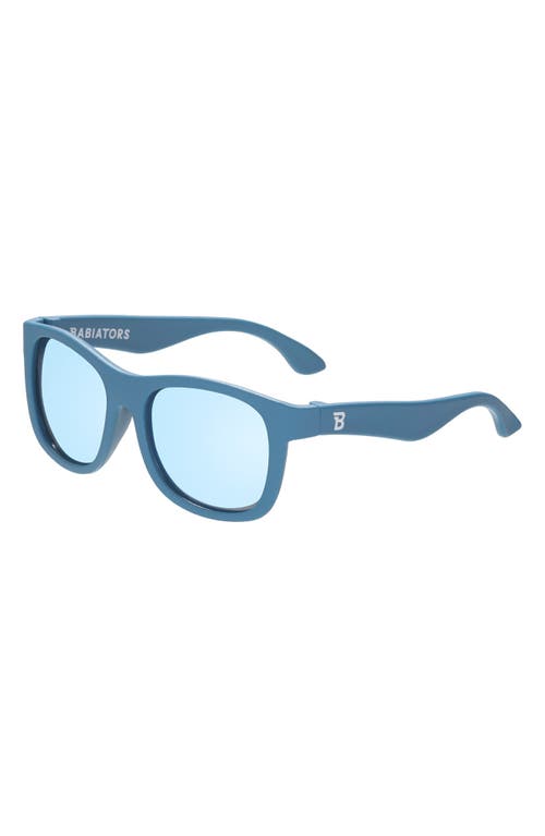 Babiators Kids' Jet Black Polarized Navigator Sunglasses In Midnight Blue