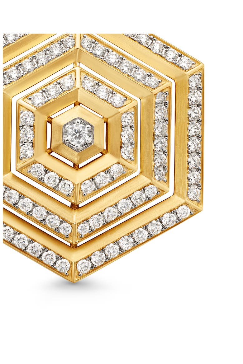 Carlyle Pendant in 18K Yellow Gold with Full Pavé Diamonds, Alternate, color, 18K YELLOW GOLD