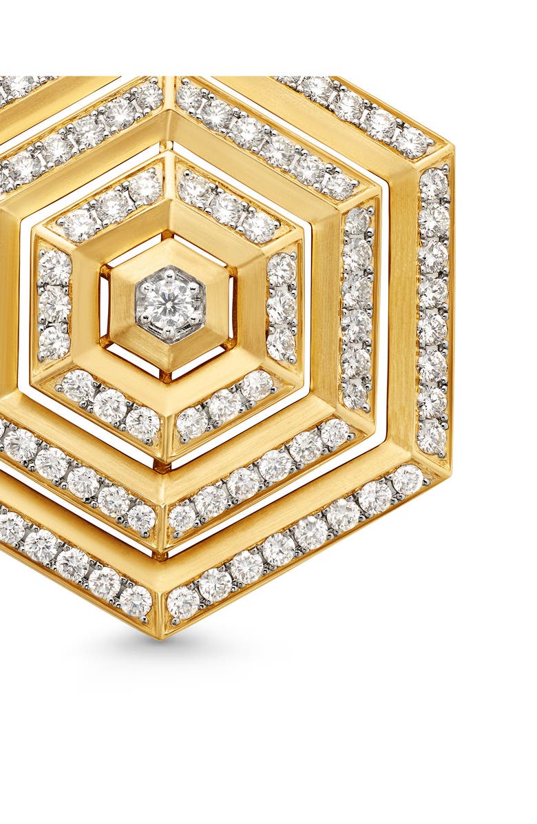 David Yurman Carlyle Pendant in 18K Yellow Gold with Full Pavé Diamonds, Alternate, color, 18K Yellow Gold