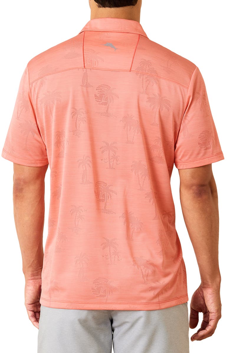 Tommy Bahama Palm Coast Palmera IslandZone<sup>®</sup> Recycled Polyester Polo, Alternate, color, Shellrossa