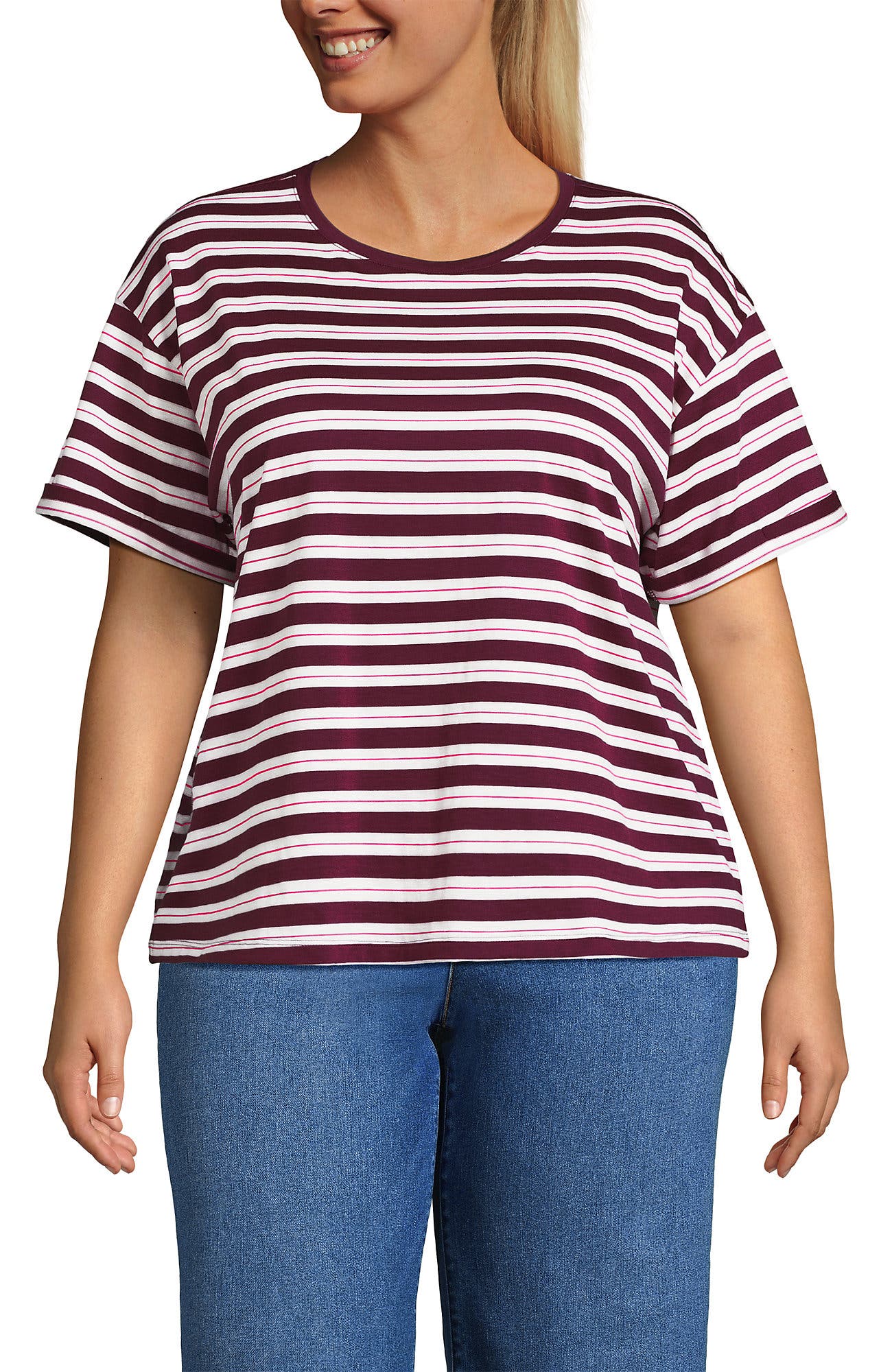 Burgundy Spritz Multi Stripe