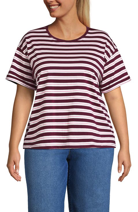 Oversized Supima Short Sleeve Crew Neck T-Shirt
