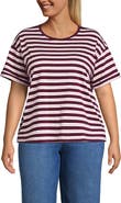Lands' End Oversized Supima Short Sleeve Crew Neck T-Shirt