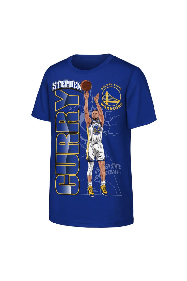 Youth Outerstuff Stephen Curry Royal Golden State Warriors Height T-Shirt, Main, color, Royal