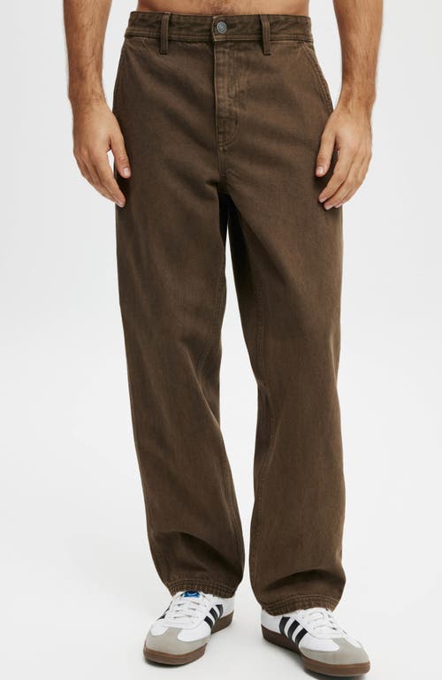 Cotton On Baggy Jean In Worker Chocolate