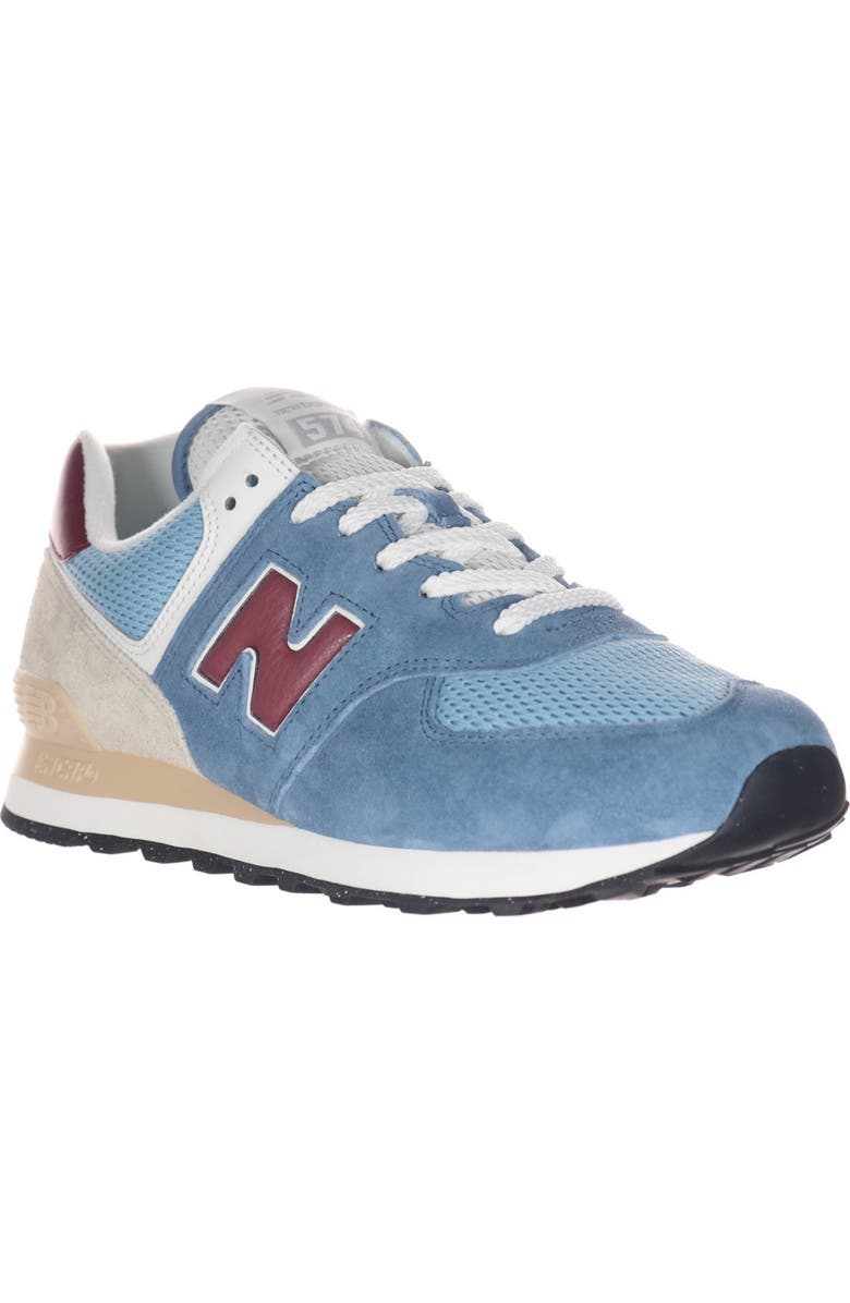 New Balance Gender Inclusive 574 Sneaker, Main, color, Shoreline Blue/ Stillwater