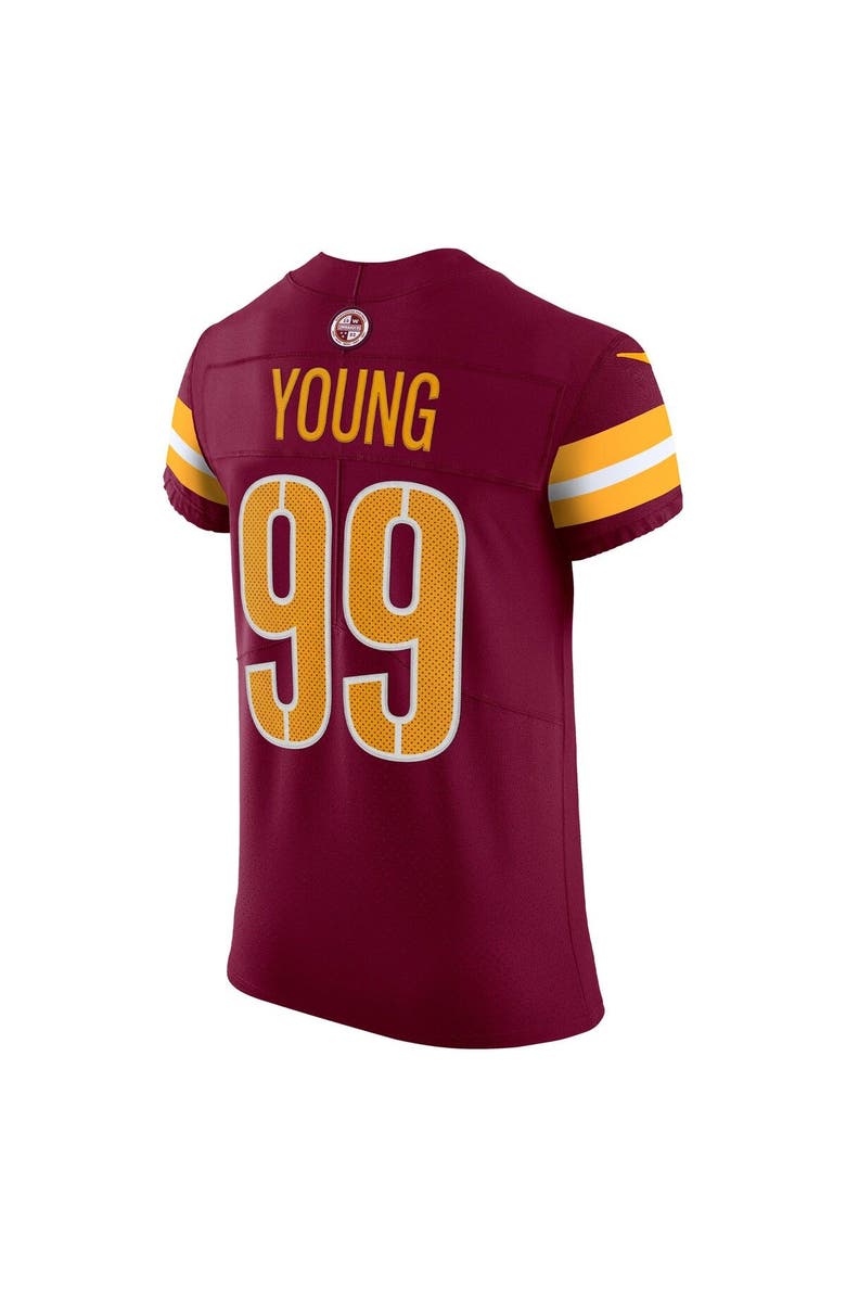 Nike Men's Nike Chase Young Burgundy Washington Commanders Vapor Elite Jersey, Alternate, color, 