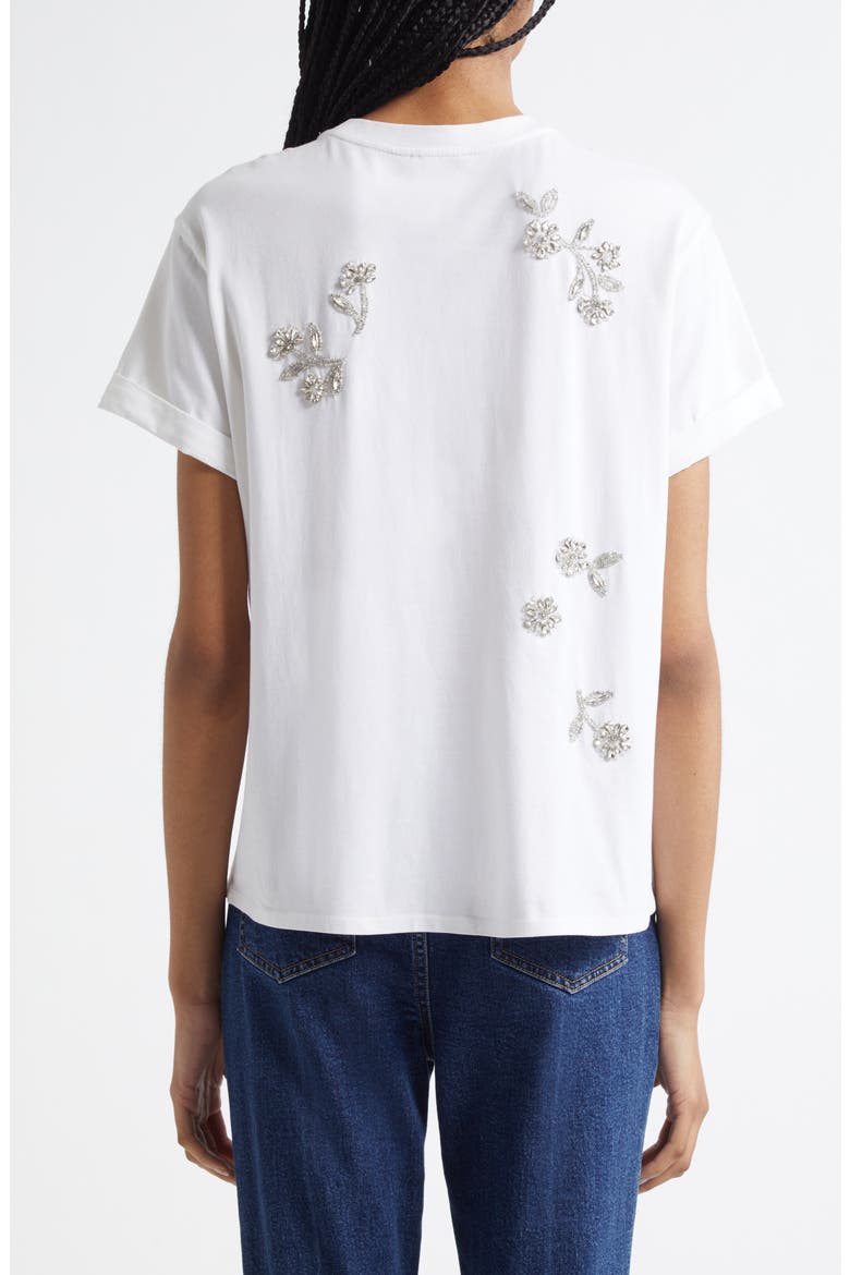 Rhinestone Vines T-Shirt, Alternate, color, WHITE