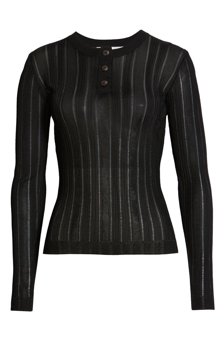 FRAME Laddered Ribbed Long Sleeve Henley, Alternate, color, 