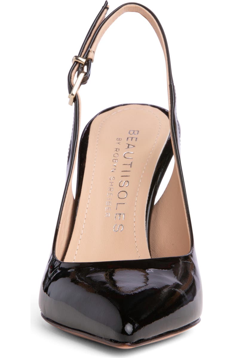 BEAUTIISOLES Marjorie Slingback Pointed Toe Pump, Alternate, color, Black