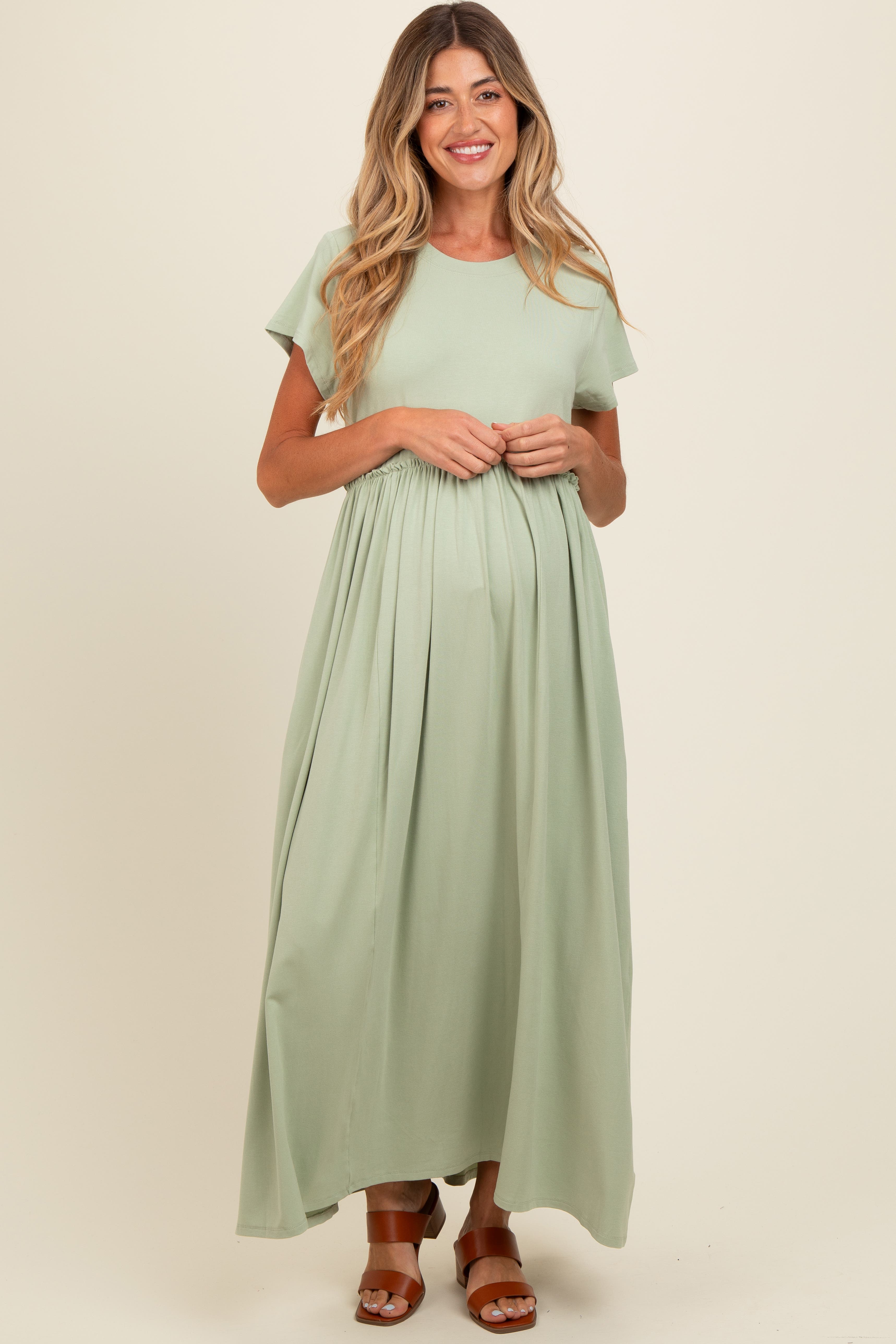 Ruffle Trim Maxi Dress - image 2