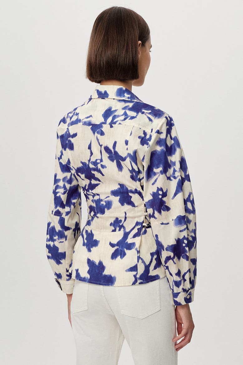 Ambrosina Collar Puff Sleeve Shirt, Alternate, color, Multi Color
