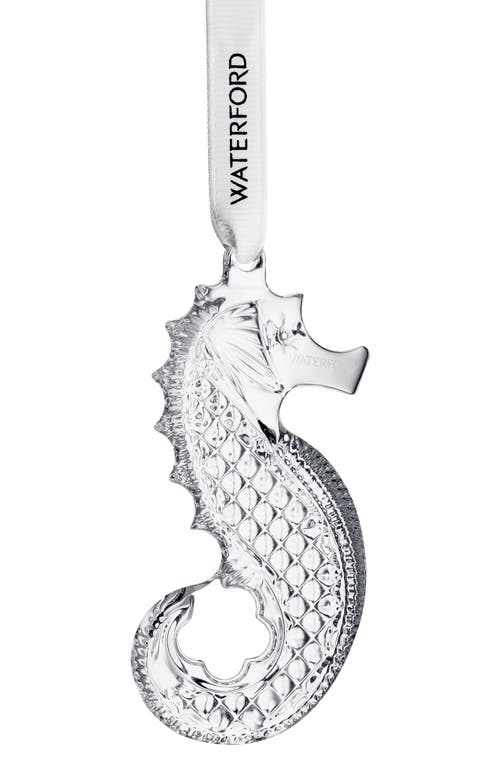 Waterford Seahorse Crystal Ornament In Transparent