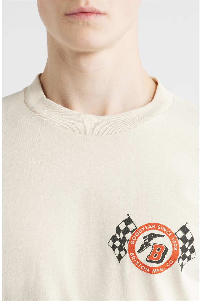 Goodyear Speedway Graphic T-Shirt, Alternate, color, CREAM