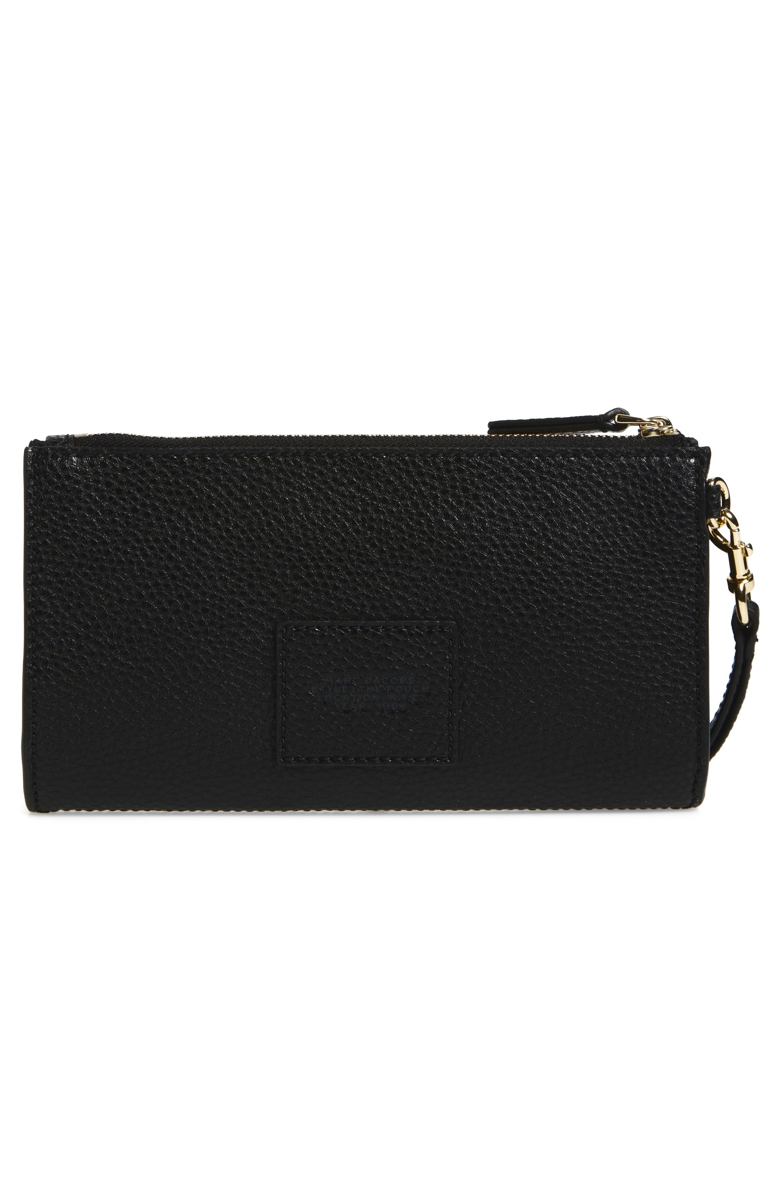 Marc Jacobs The Pouch Wristlet, Alternate, color, Black