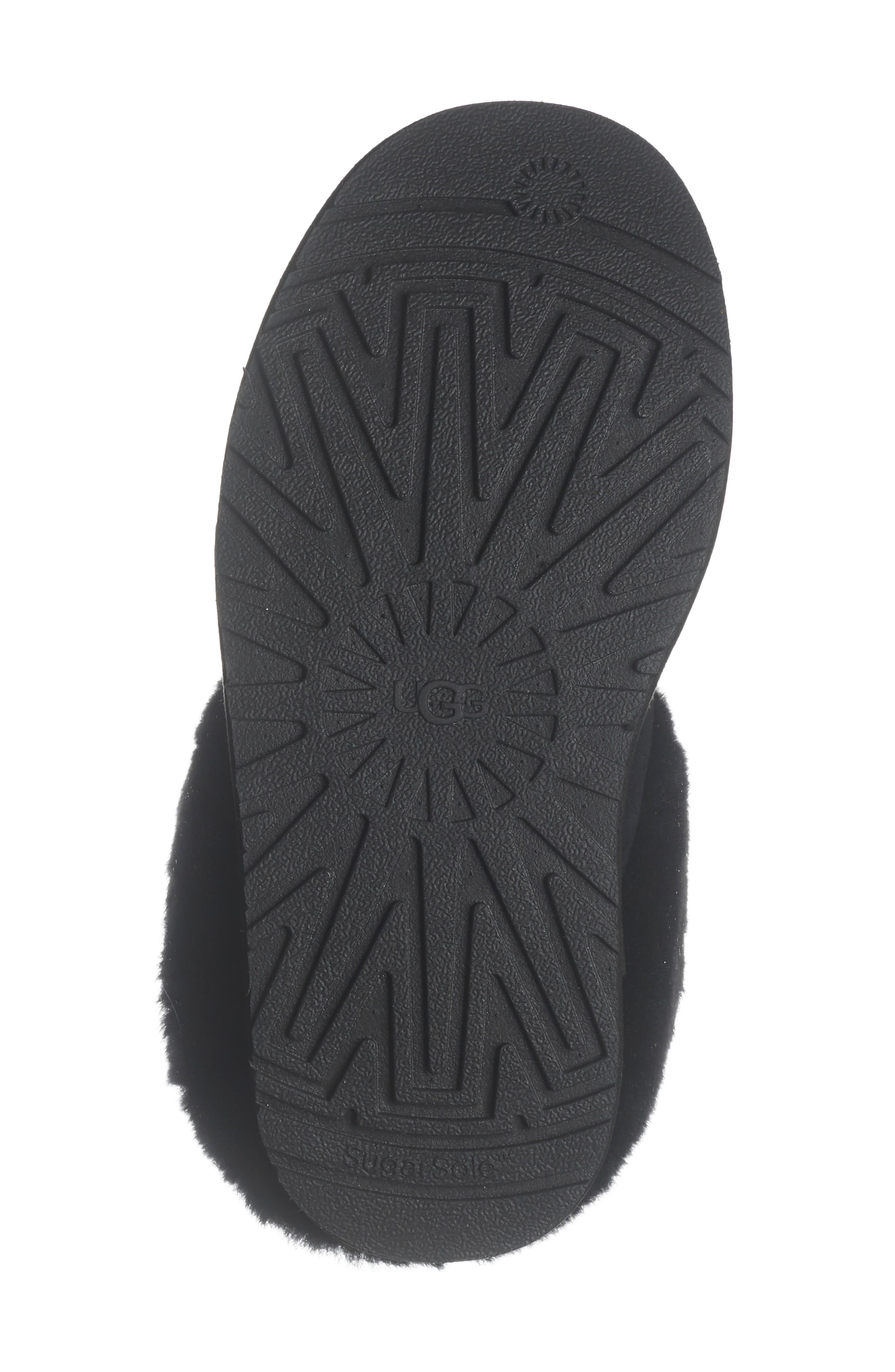 UGG<sup>®</sup> Kids' Tazzlita Faux Fur Clog, Alternate, color, Black