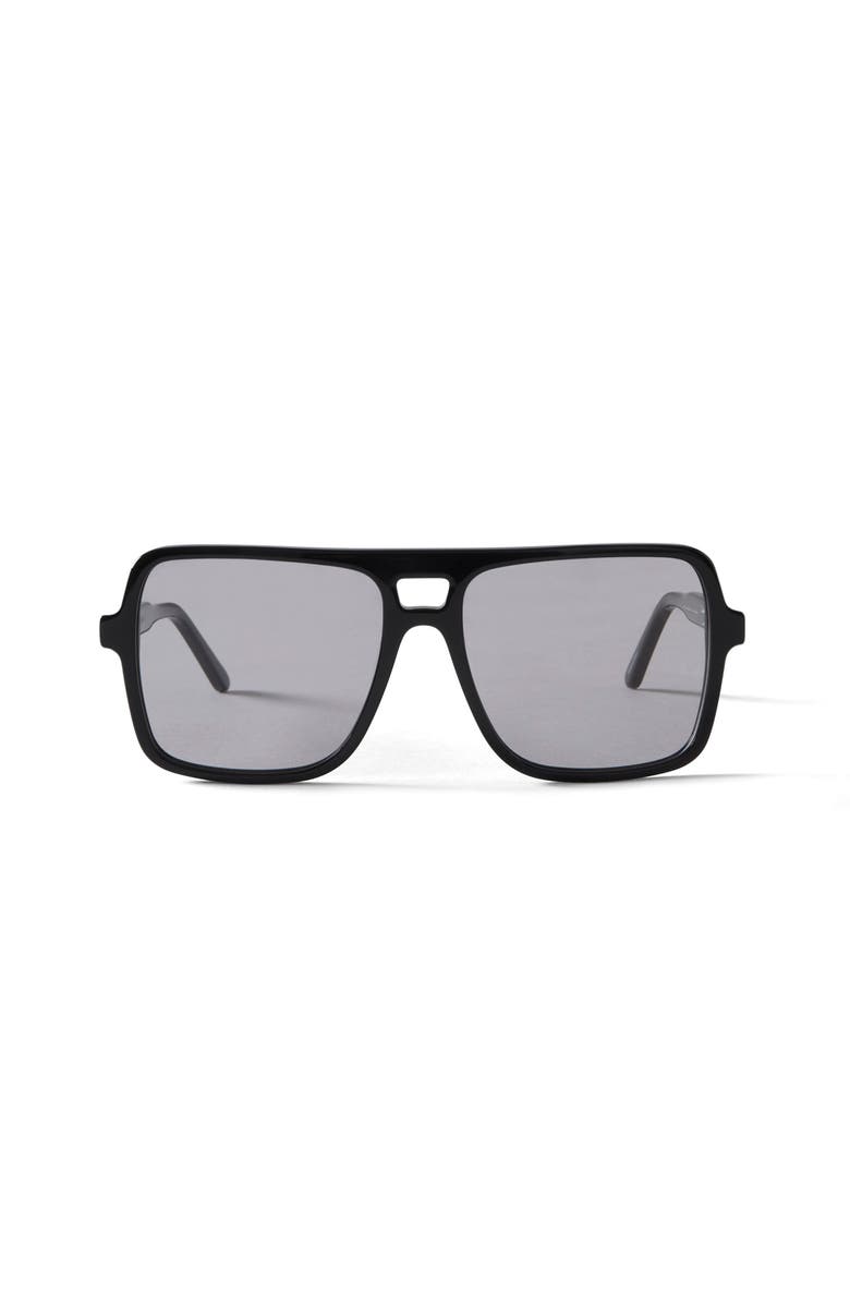 French Kiwis Eyewear Dallas Sunglasses, Main, color, Black