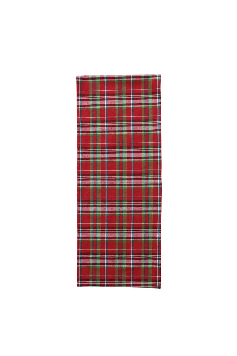 Artisan Plaid Cotton Table Runner, Main, color, Multicolor