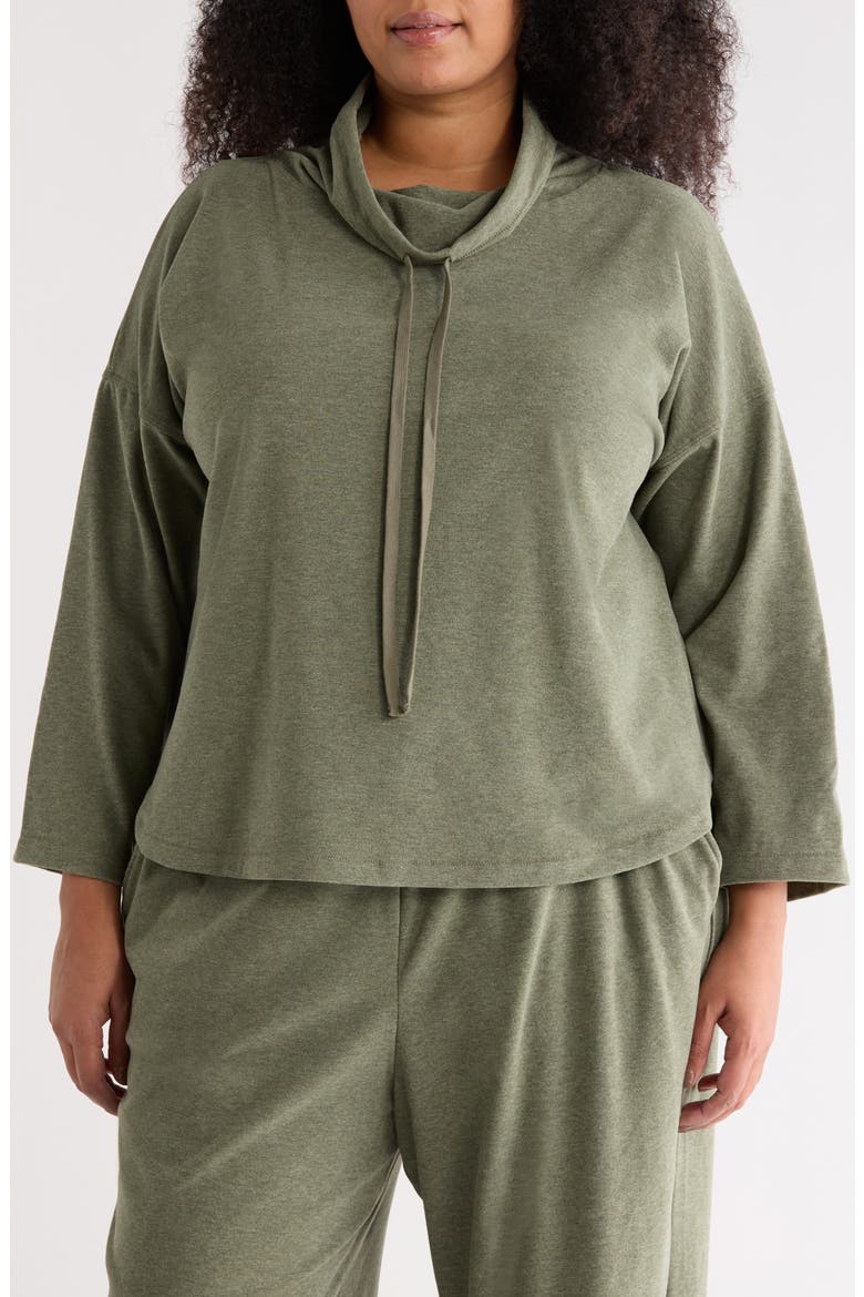 Funnel Neck Top, Main, color, HEATHER SAGE