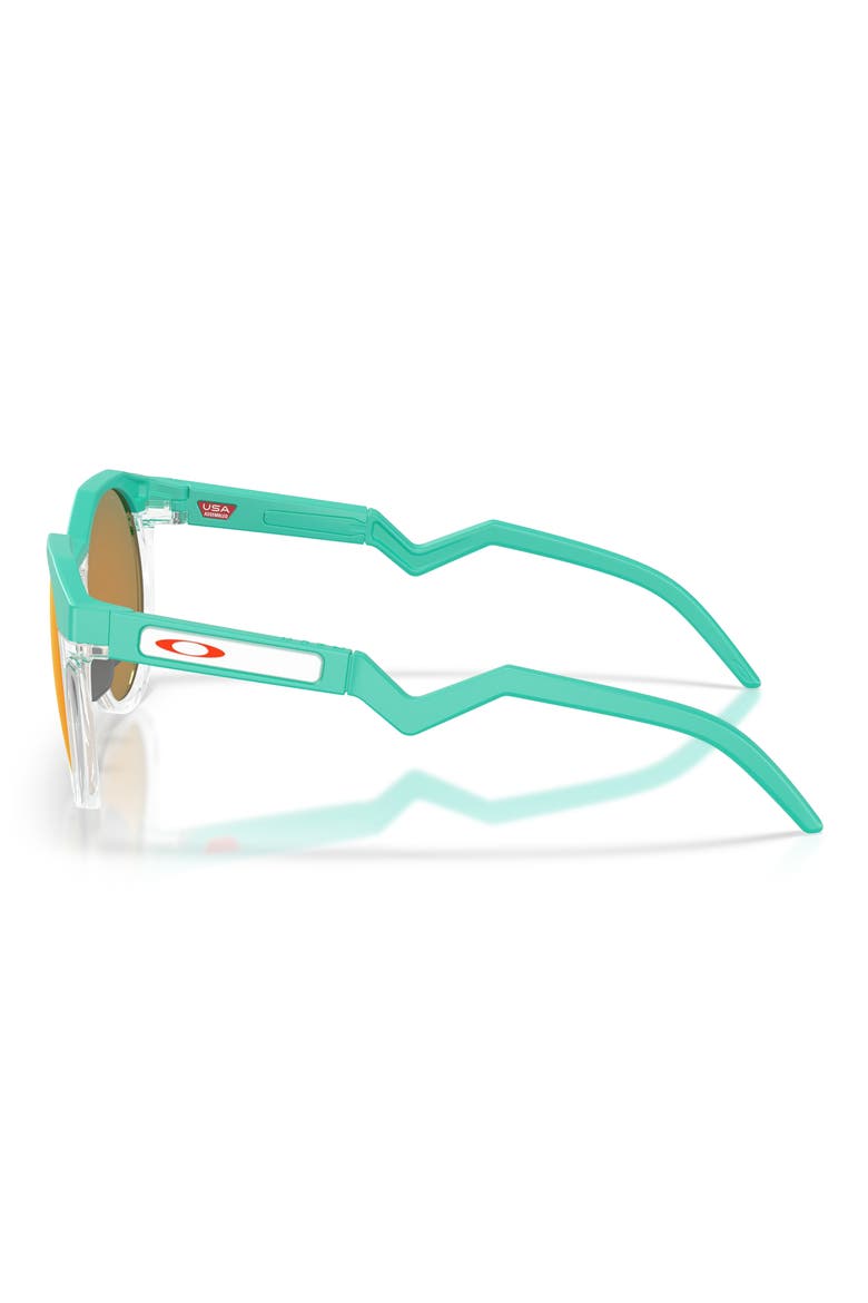 HSTN 52mm Polarized Round Sunglasses, Alternate, color, CELESTE / PRIZM RUBY POLAR
