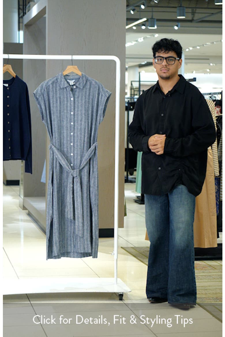 Textured Dobby Midi Shirtdress video