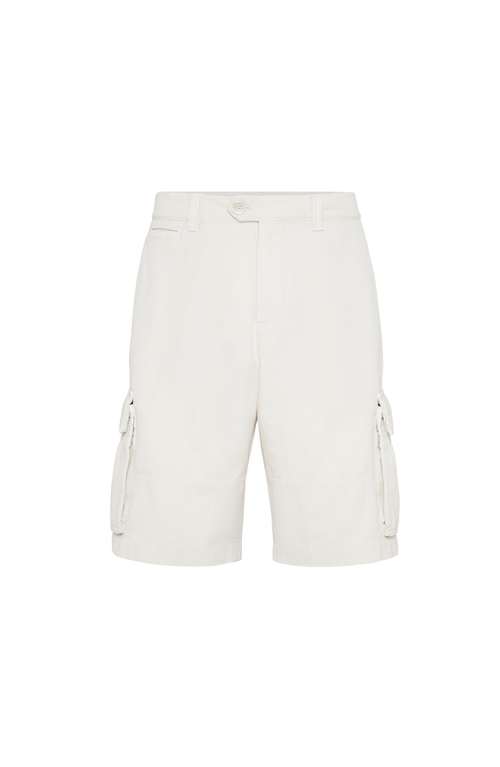 Brunello Cucinelli Cotton Gabardine Bermuda Shorts