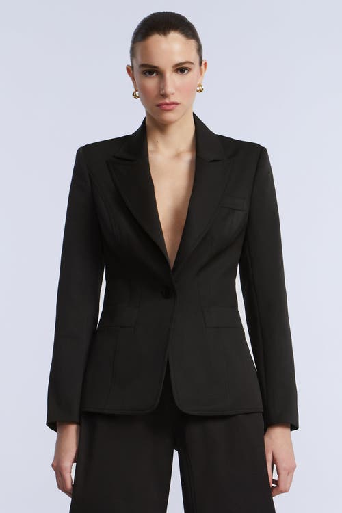 Bcbg Taffeta Twill Blazer In Black