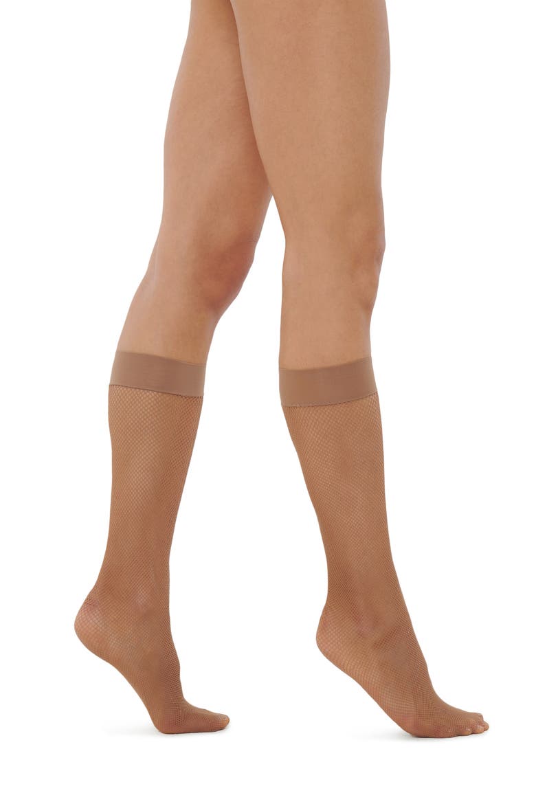 Twenties Knee High Socks, Main, color, HONEY