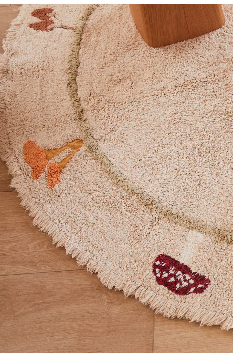 Lorena Canals Chanterelle Washable Area Rug, Alternate, color, Olive Natural Honey